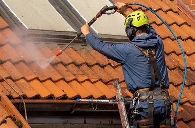 Démoussage et hydrofuge de toiture au Wast