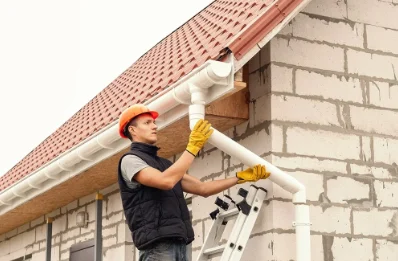 Pose et remplacement de gouttières au Wast